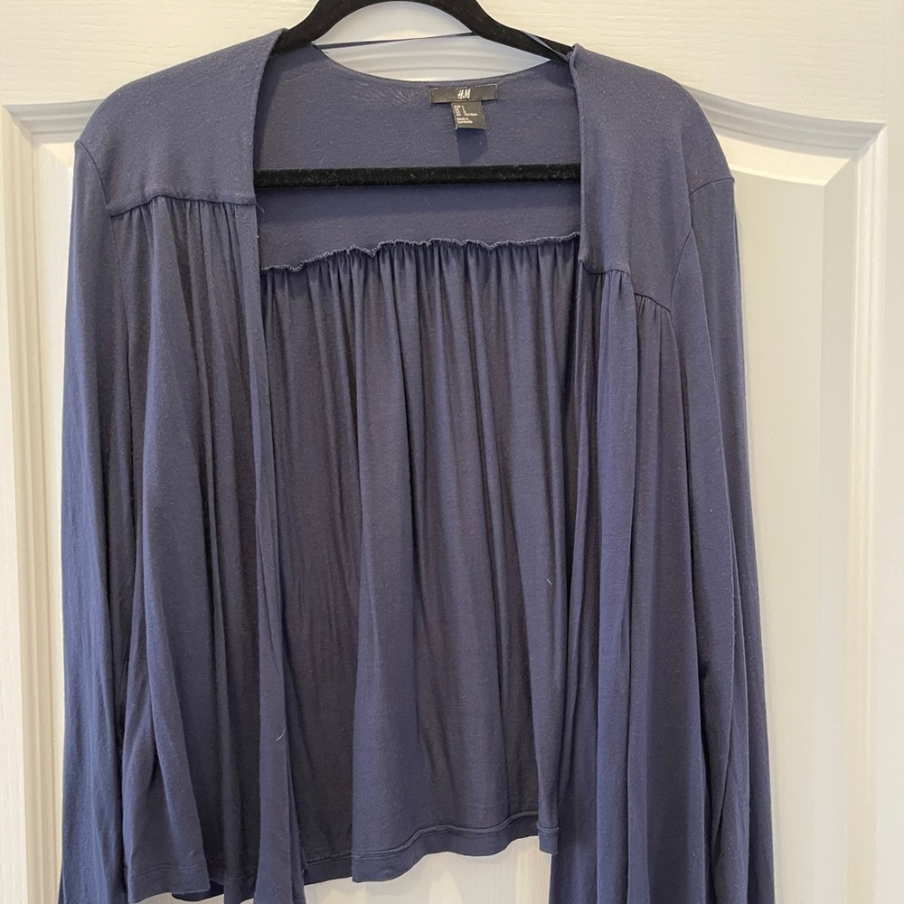 Navy cardigan